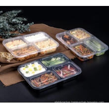 Disposable plastic take away lunch box/food container